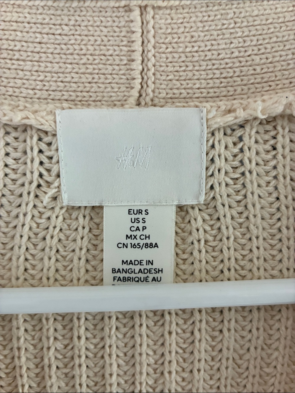Women's Cropped Cream Button-Front Ribbed Cardigan Sweater - Picture 2 of 6